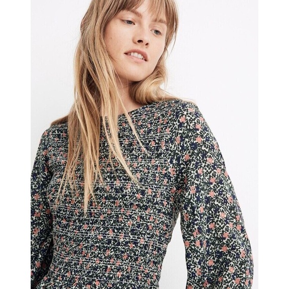 APIECE APART Olivia Floral Smocked Long Sleeve Mini Dress Shopbop 12 XL $325 - Picture 12 of 12